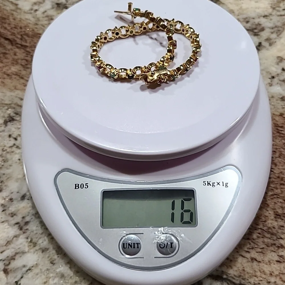 GENUINE Emerald, Ruby, and Sapphire Bracelet